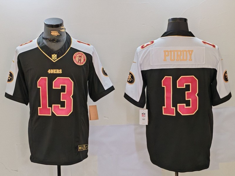 Men's San Francisco 49ers Brock Purdy #13 Black Alternate Jersey